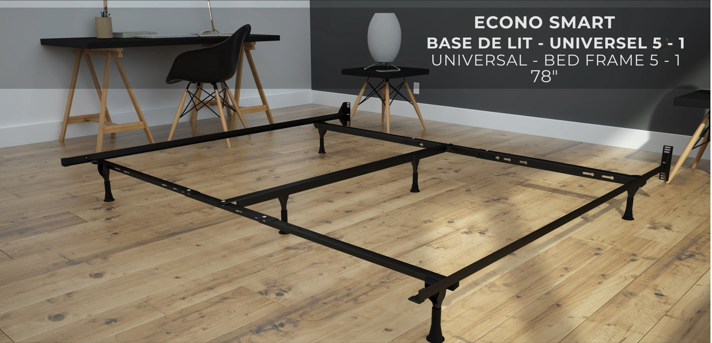 5-in-1 Universal Metal Bed Frame $80 OFF Local Product ❤️ Made in Canada