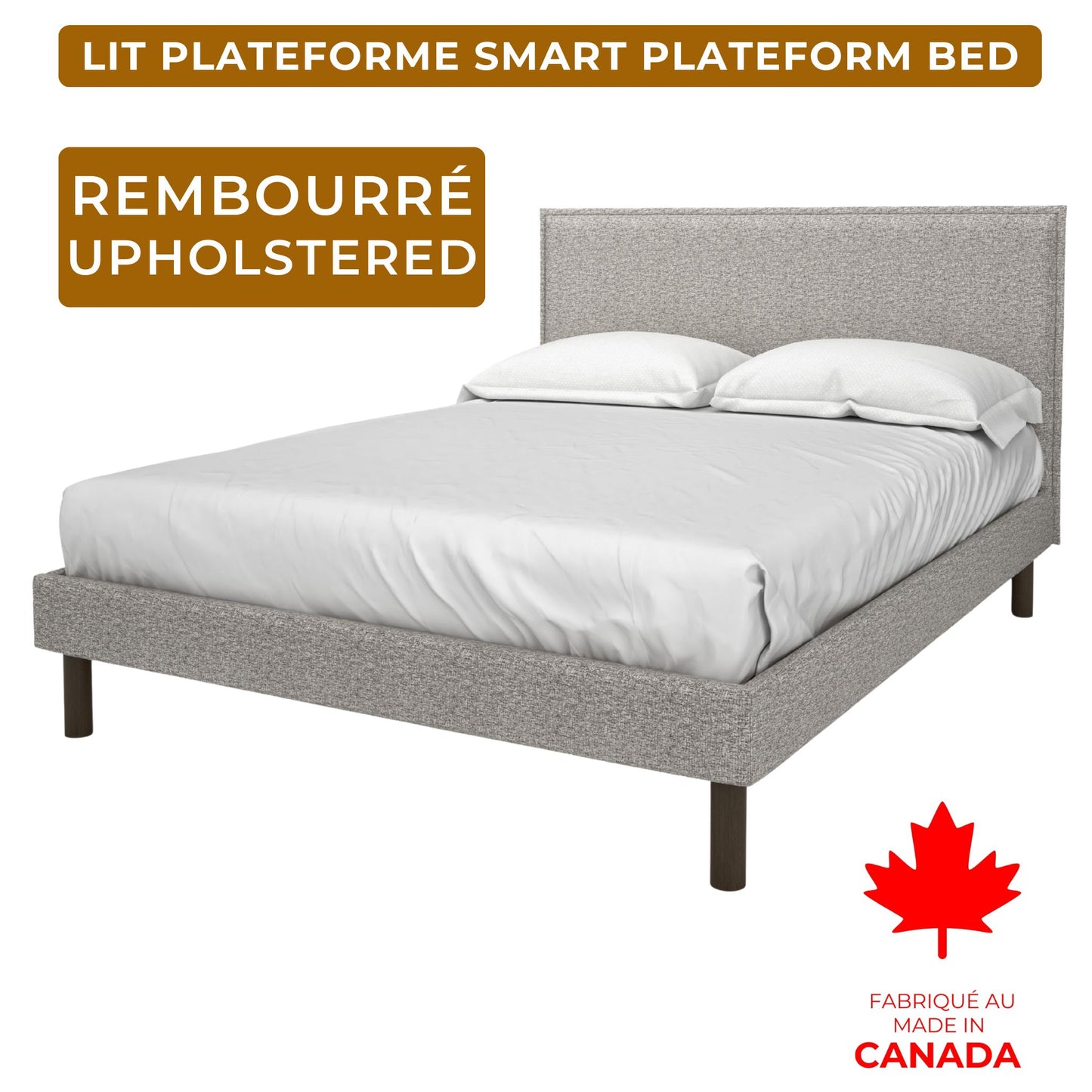 Upholstered Bundle: Bed Frame + Mattress SAVE $500