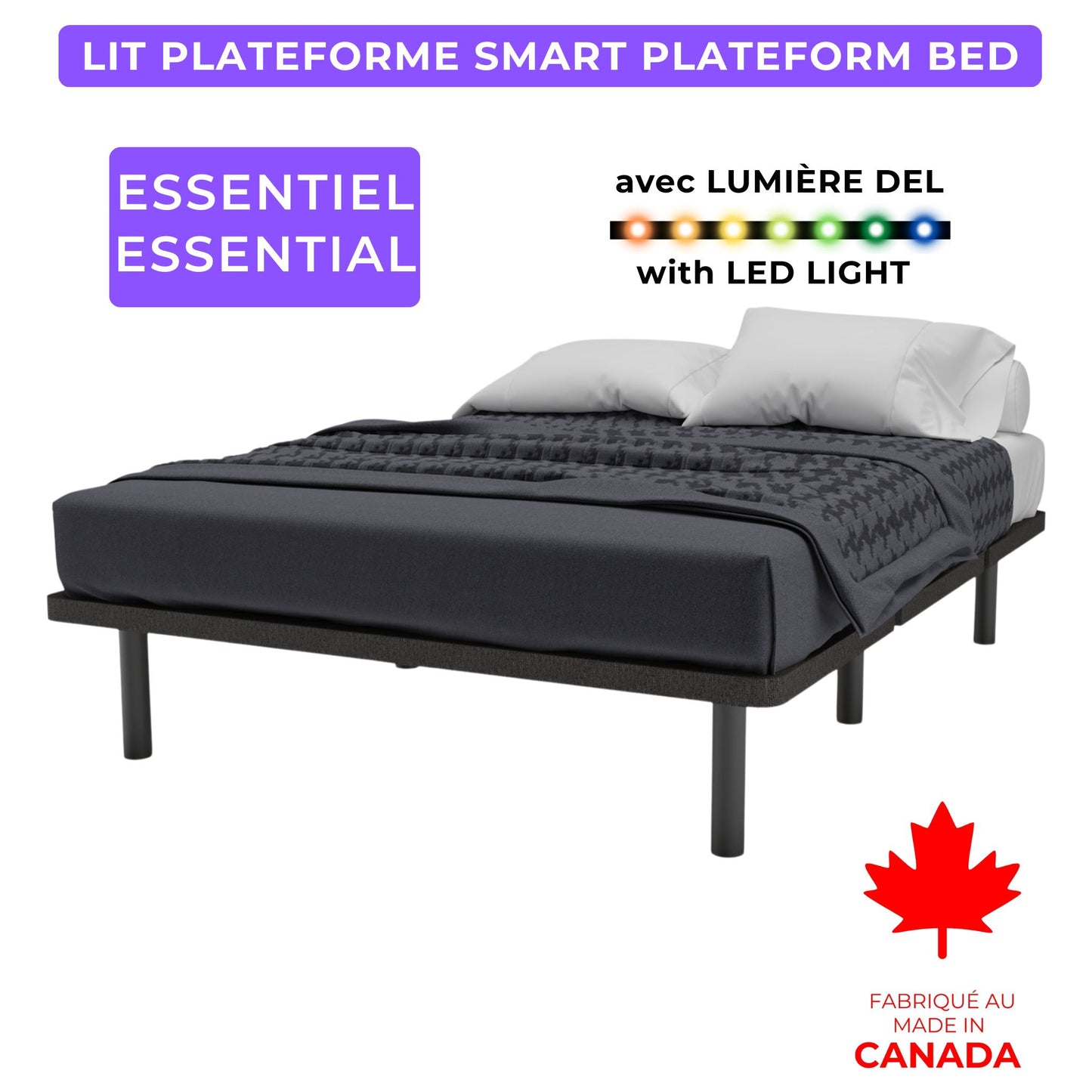 Essential Smart Bed $100 OFF Local Product ❤️ Made in Canada