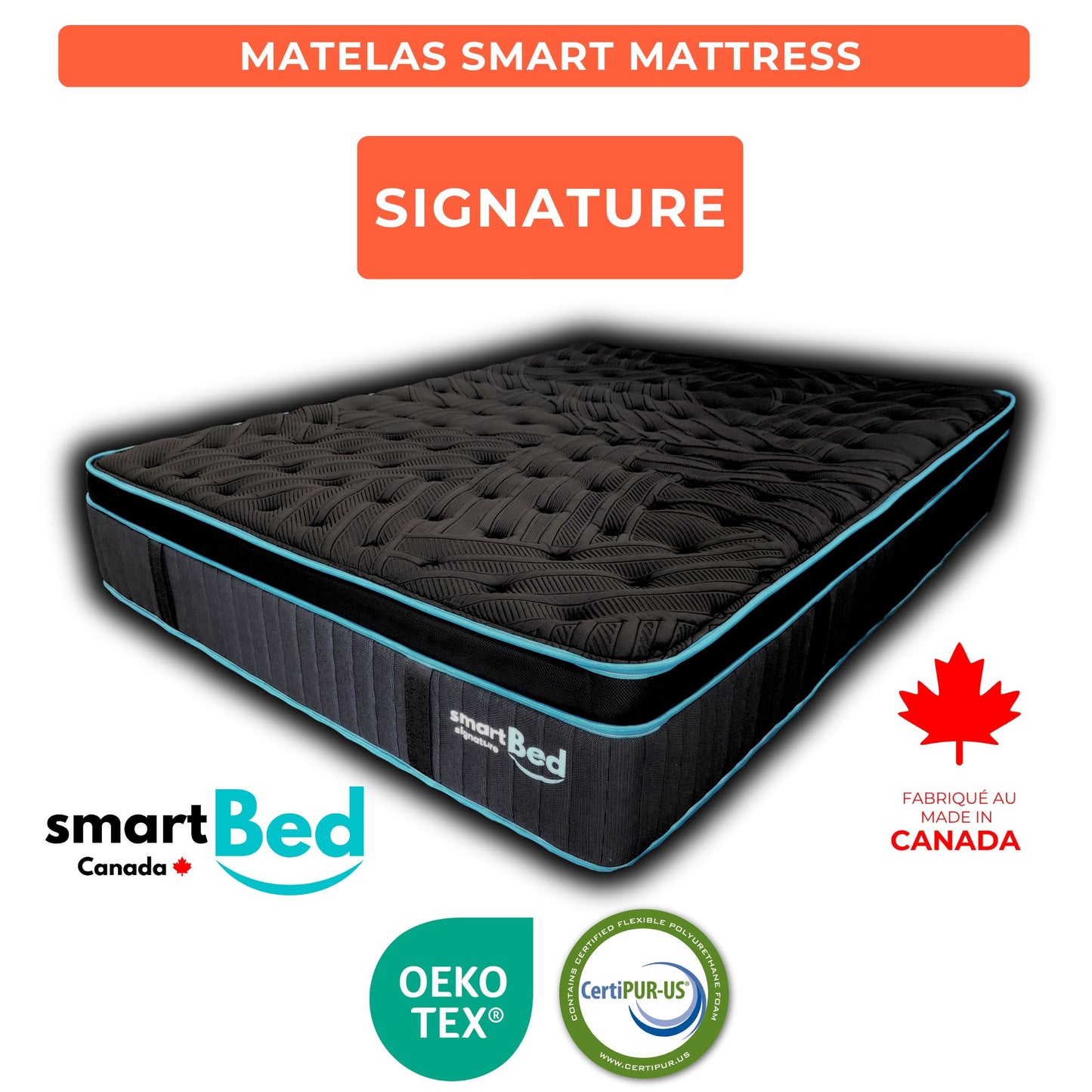 Signature Smart Mattress $400 OFF Local Product ❤️ Made in Canada